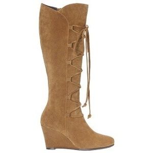 Aerosoles Women's Honey Tan Suede Knee-High Boot